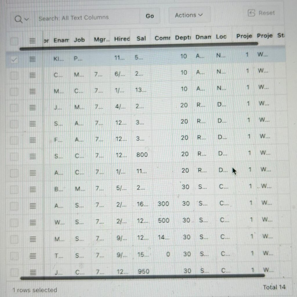 🔄 Add Horizontal Scrollbar on Top of Interactive Grid in Oracle APEX