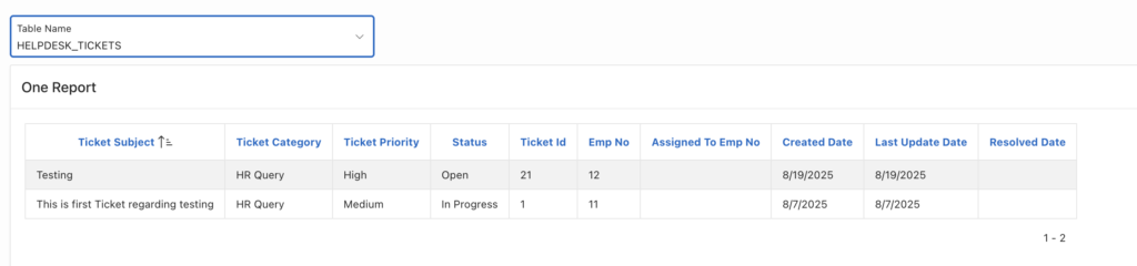 🔄 Dynamic Reports in Oracle APEX: Display Table Data Based on Select List Selection
