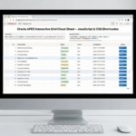📊 Oracle APEX Interactive Grid Cheat Sheet – JavaScript & CSS Shortcodes