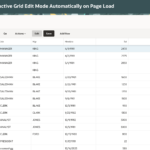 ✏️ How to Enable Interactive Grid Edit Mode Automatically on Page Load
