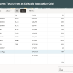 📈 How to Calculate Dynamic Column Totals from an Editable Interactive Grid in Oracle APEX