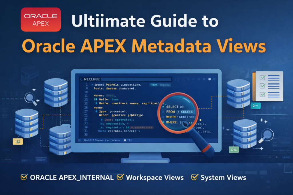 🔍 Ultimate Guide to Oracle APEX Metadata Views