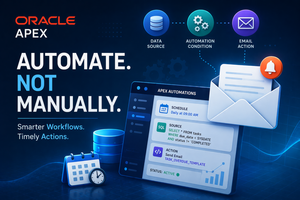 ⚡ Revolutionize Your Workflow with Oracle APEX Automations