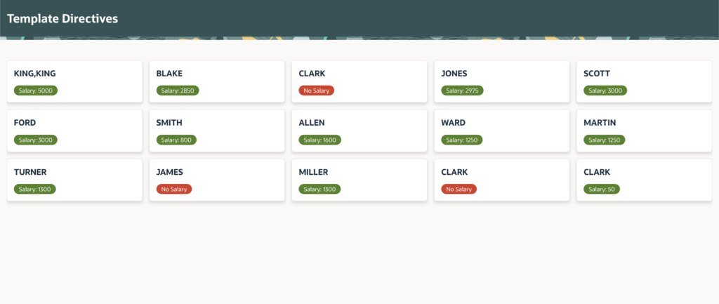 🎨 Mastering Oracle APEX Template Directives with Practical Examples