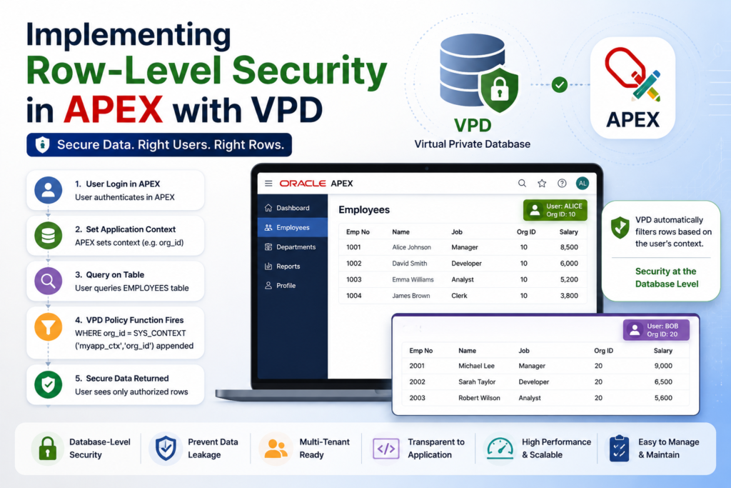 Row-Level Security in Oracle APEX Using VPD